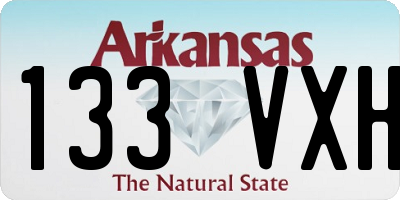 AR license plate 133VXH