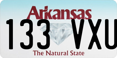 AR license plate 133VXU