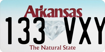 AR license plate 133VXY