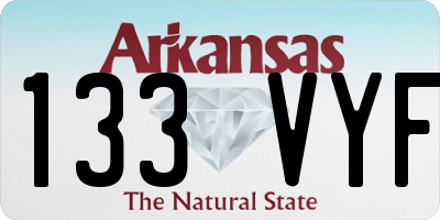 AR license plate 133VYF