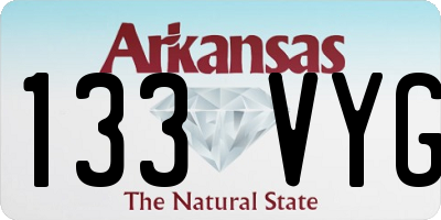 AR license plate 133VYG