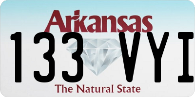 AR license plate 133VYI