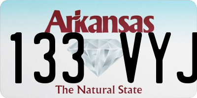 AR license plate 133VYJ