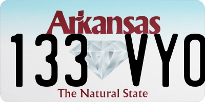 AR license plate 133VYO