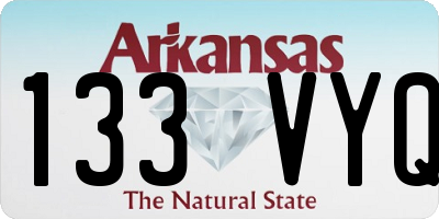 AR license plate 133VYQ