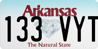AR license plate 133VYT