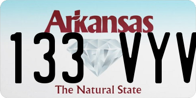 AR license plate 133VYV