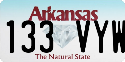 AR license plate 133VYW