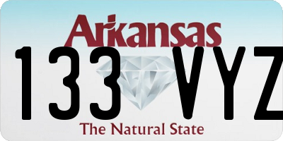 AR license plate 133VYZ