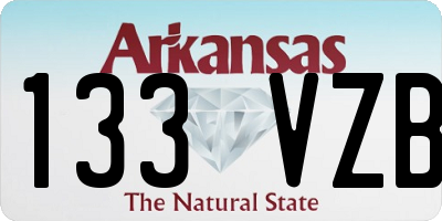 AR license plate 133VZB