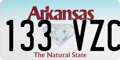 AR license plate 133VZC