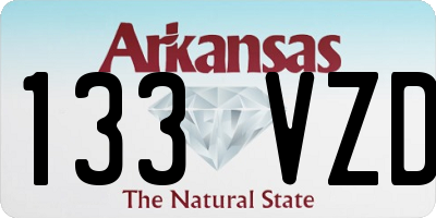 AR license plate 133VZD