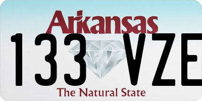 AR license plate 133VZE