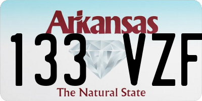 AR license plate 133VZF