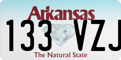 AR license plate 133VZJ