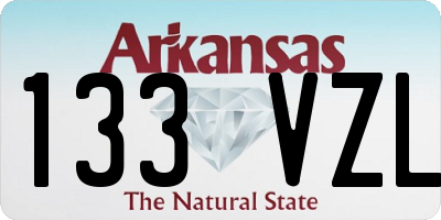 AR license plate 133VZL