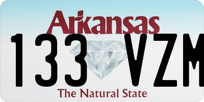 AR license plate 133VZM