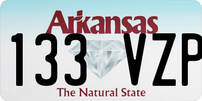 AR license plate 133VZP