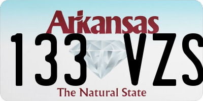 AR license plate 133VZS