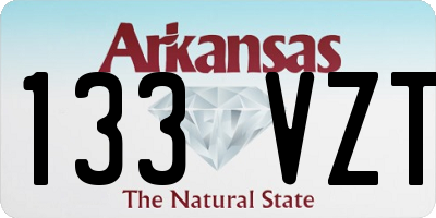 AR license plate 133VZT