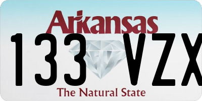 AR license plate 133VZX