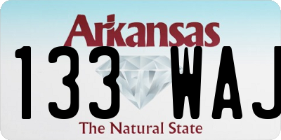 AR license plate 133WAJ