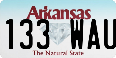 AR license plate 133WAU