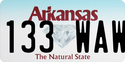 AR license plate 133WAW