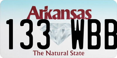 AR license plate 133WBB