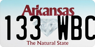 AR license plate 133WBC