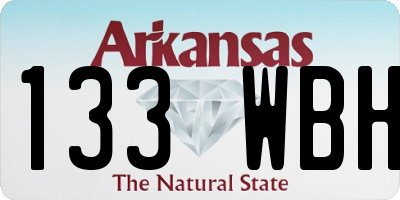 AR license plate 133WBH