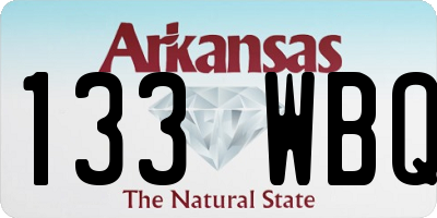 AR license plate 133WBQ