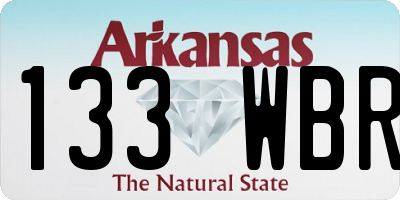 AR license plate 133WBR