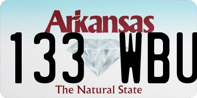 AR license plate 133WBU