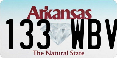 AR license plate 133WBV