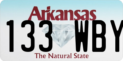 AR license plate 133WBY