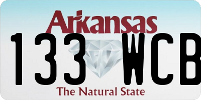 AR license plate 133WCB