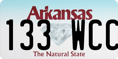 AR license plate 133WCC
