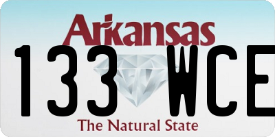AR license plate 133WCE