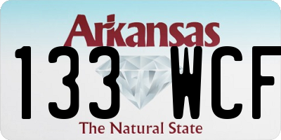 AR license plate 133WCF