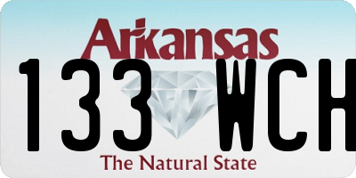AR license plate 133WCH