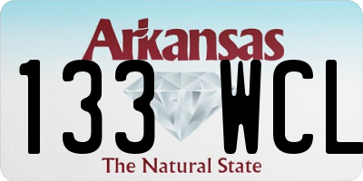 AR license plate 133WCL