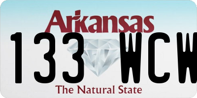 AR license plate 133WCW