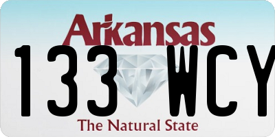 AR license plate 133WCY