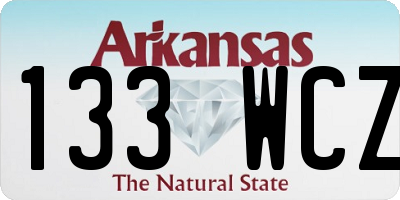 AR license plate 133WCZ