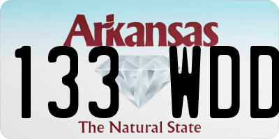 AR license plate 133WDD