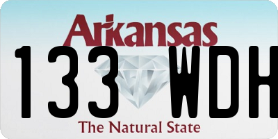 AR license plate 133WDH