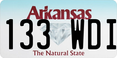 AR license plate 133WDI