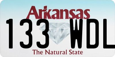 AR license plate 133WDL