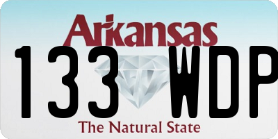 AR license plate 133WDP